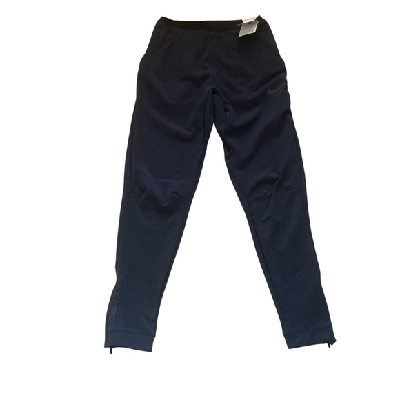 Nike Dri-FIT men’s activewear tapper athletic pants knit fleece lined zippers - Picture 1 of 11